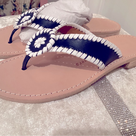 Beautiful jack rogers New sandals in navy and white - Picture 4 of 9